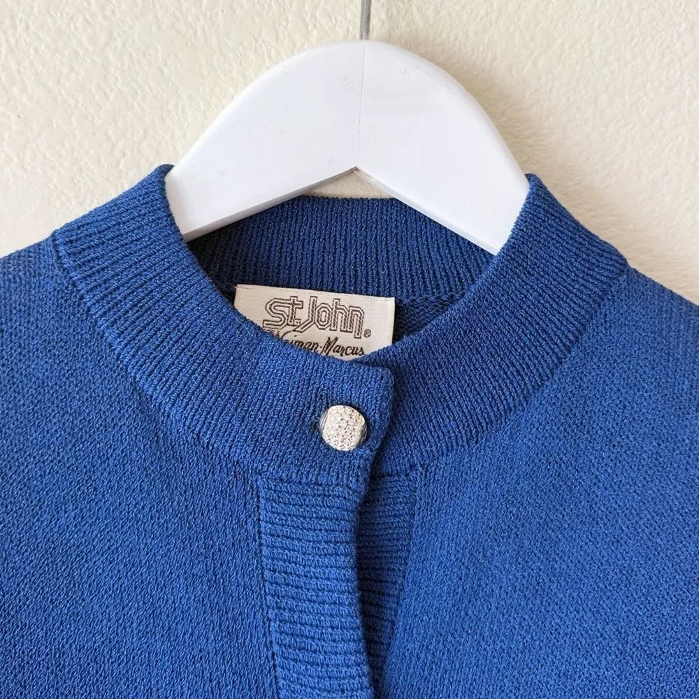 Vintage St. John for Neiman Marcus Santana Knit Pleated Skirt and Jacket Set